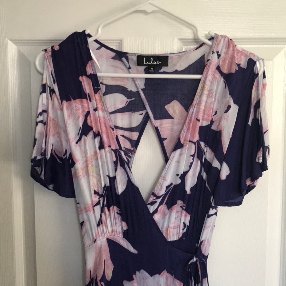 Floral Tie Maxi Dress